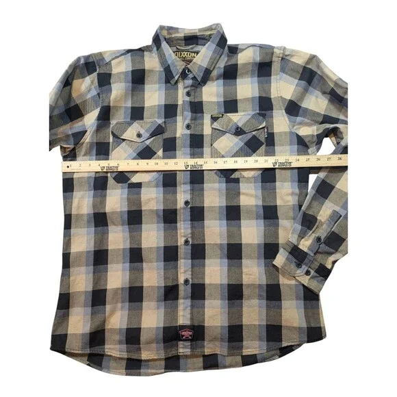 Dixxon Flannel FR The Craftsman Button Down Shirt Men's Size 2X Black Tan XXL - Picture 6 of 7